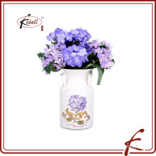 indoor decoration flower vase with decal pattern made in Chaozhou